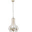 4 - Luminaire suspendu en métal léger, lumière d'entrée de cuisine avec chaîne réglable, ampoules non incluses
