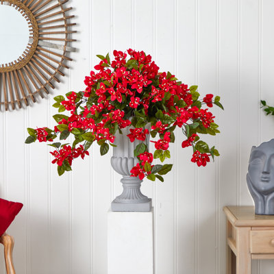 Bougainvillea with Urn Silk Plant Arrangement