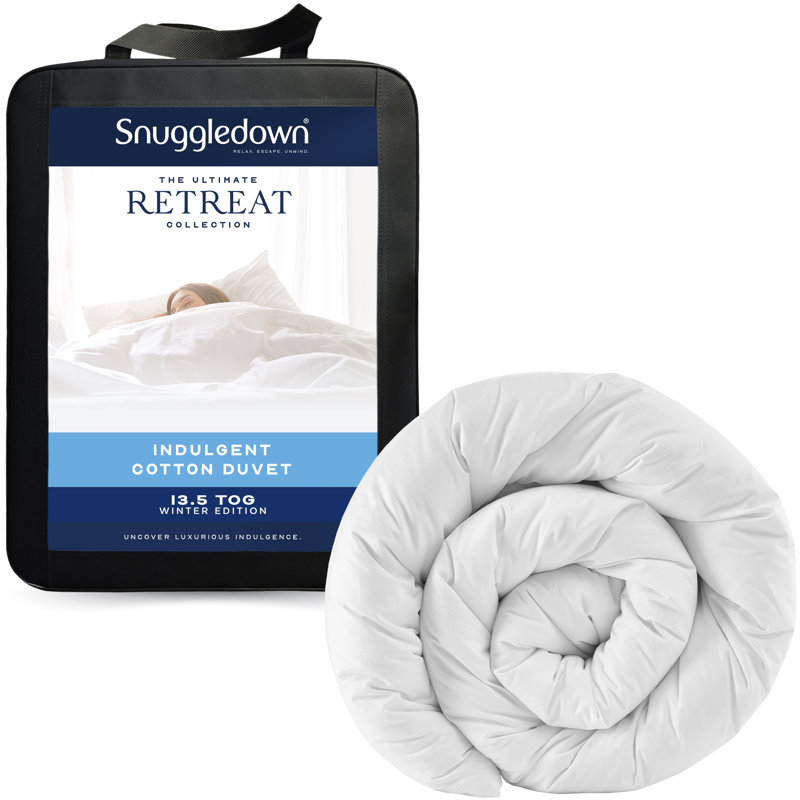 Retreat Indulgent Cotton 13.5 Tog Winter Duvet, Double