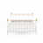 Blanc brillant / or antique est en rupture de stock