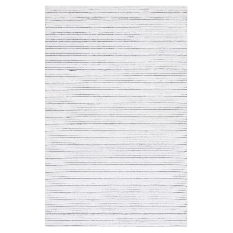 Jennalee Hand Woven Performance Striped Rug, Rectangle 4' x 6'
