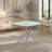 36" Square Frosted Tempered Glass Table