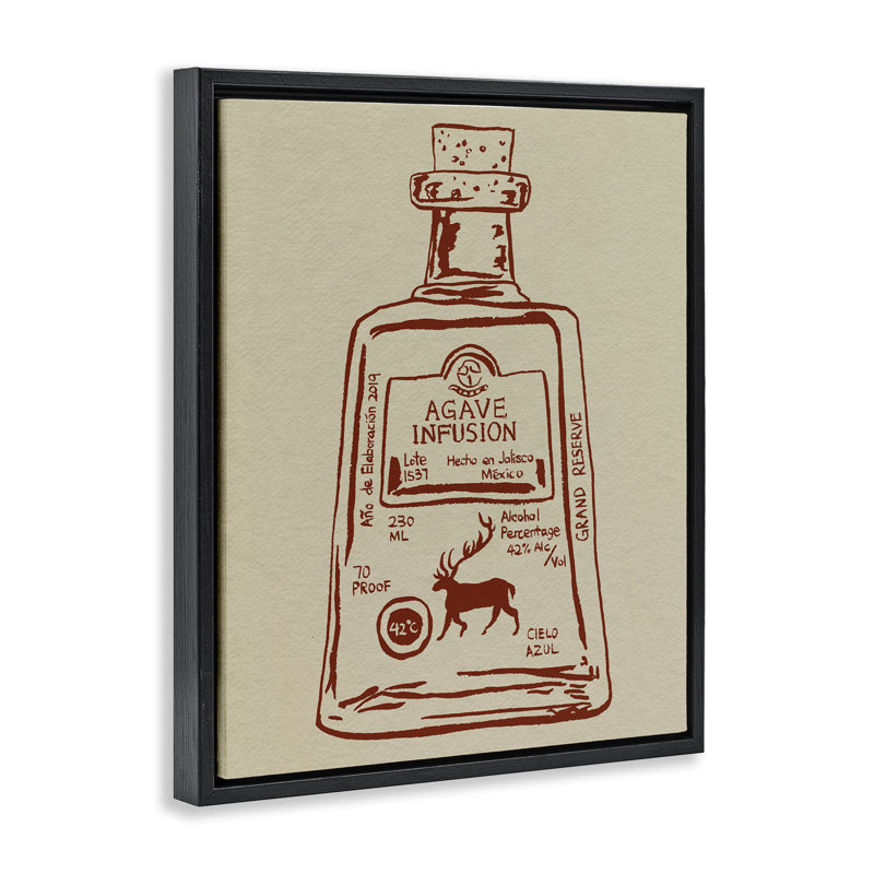 Cadre flottant Simple Liquor Essence, design par Melissa Wang, Cadre flottant noir de jais, H 21 po x l 17 po