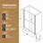 Aluminum Frame Double Sliding Shower Door, 1/4" (6Mm) Clear Tempered Glass With Explosion-Proof Film, Dual Stainless Steel Handles-118574619
