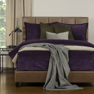 Mixology Velvet Bed Cap Comforter Set with Sewn Corners