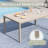 Rectangular Outdoor Patio Dining Table-2120529936