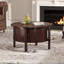 Table basse ronde avec rangement-454636322