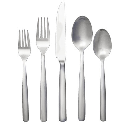 Ginkgo Stainless Steel Flatware Set - Service for 4