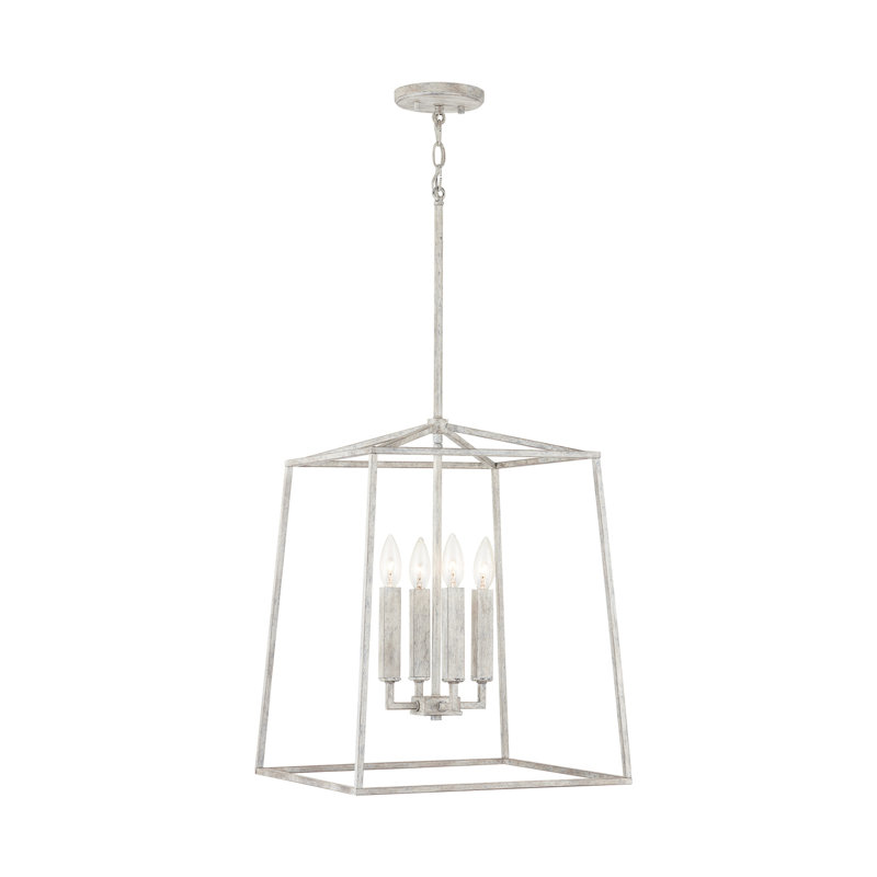 Lustre géométrique à 4 lumières Thea, H 26,75 po x l 16 po x P 16 po, Sable mystique