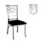 Chaises de salle à manger en métal 2 pièces Contemporary