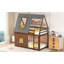 Lit superposé avec toit Wood House-1798009365