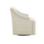Chaise pivotante à 360 degrés avec pieds en métal et base en tissu pivotant et rembourré ton sur ton