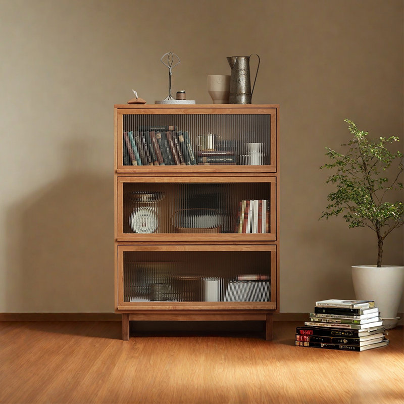 Modern simple retro bookcase, Cherry