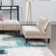 Magnifique fauteuil sans accoudoirs en tissu Morgan 1pc-463023580