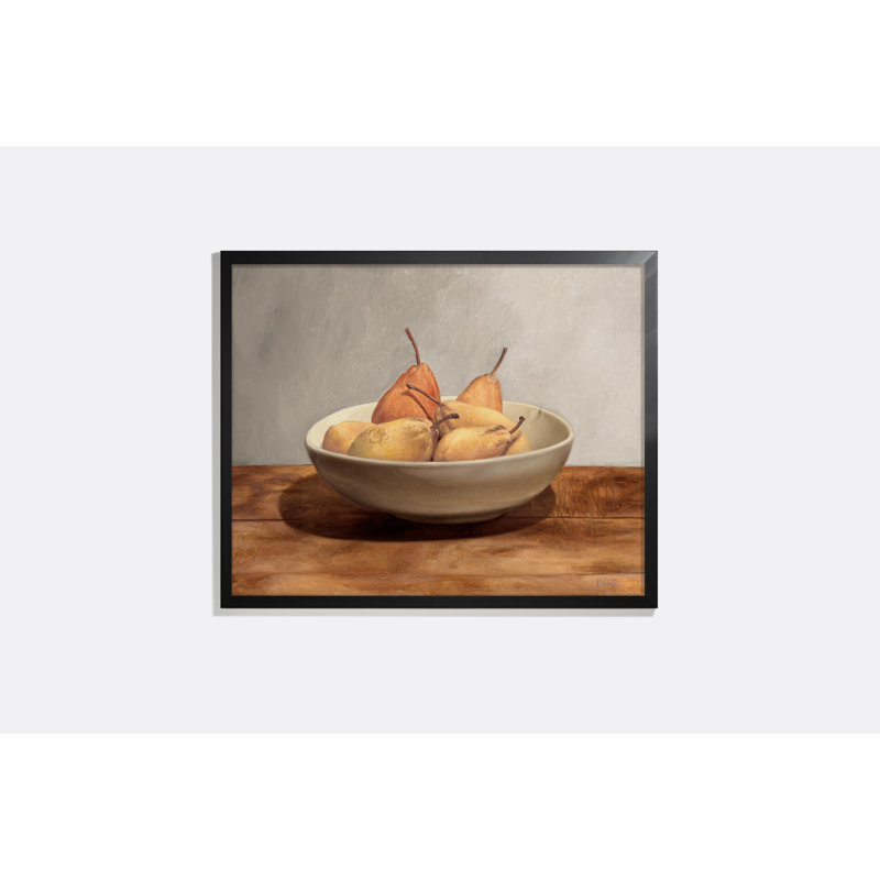 Pears Print by Sarah Bird, Black