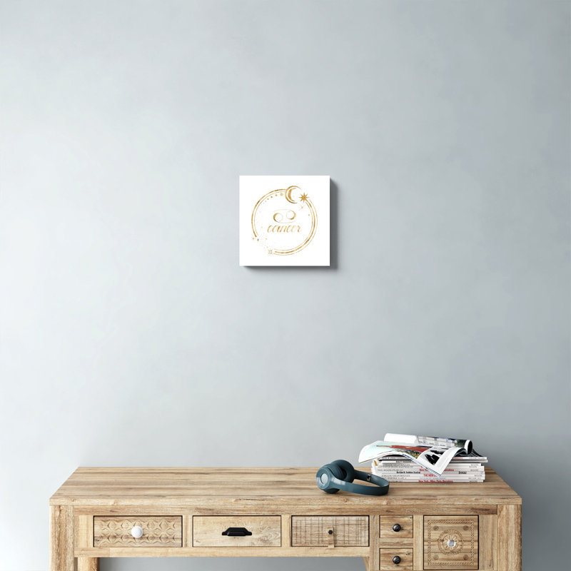 «Gilded Astrology IV» par Grace Popp, impression sur toile tendue, H 12 po x l 12 po
