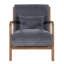 Chaise longue scandinave en bois avec revêtement en velours côtelé moelleux et soutien lombaire pour plus de confort et de style-125818556-125818557