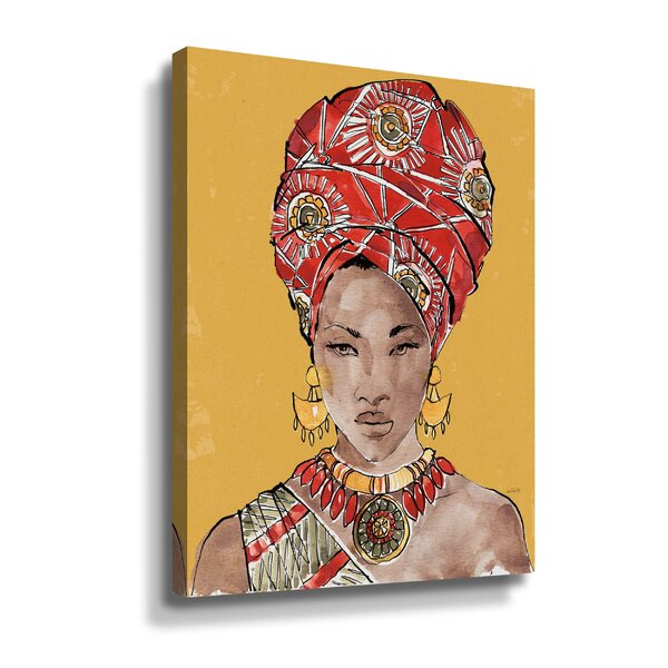 Dakota Fields African Flair IV Earthly On Canvas Painting | Wayfair