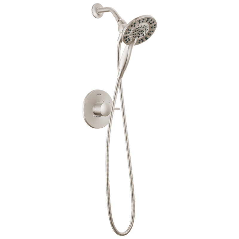 Garniture de douche seulement pour moniteur 14 Series avec douche à main In2ition, Nickel brossé Spotshield
