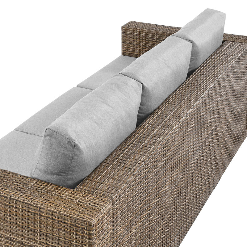 Modway Convene Outdoor Patio Outdoor Patio Sofa, Gray