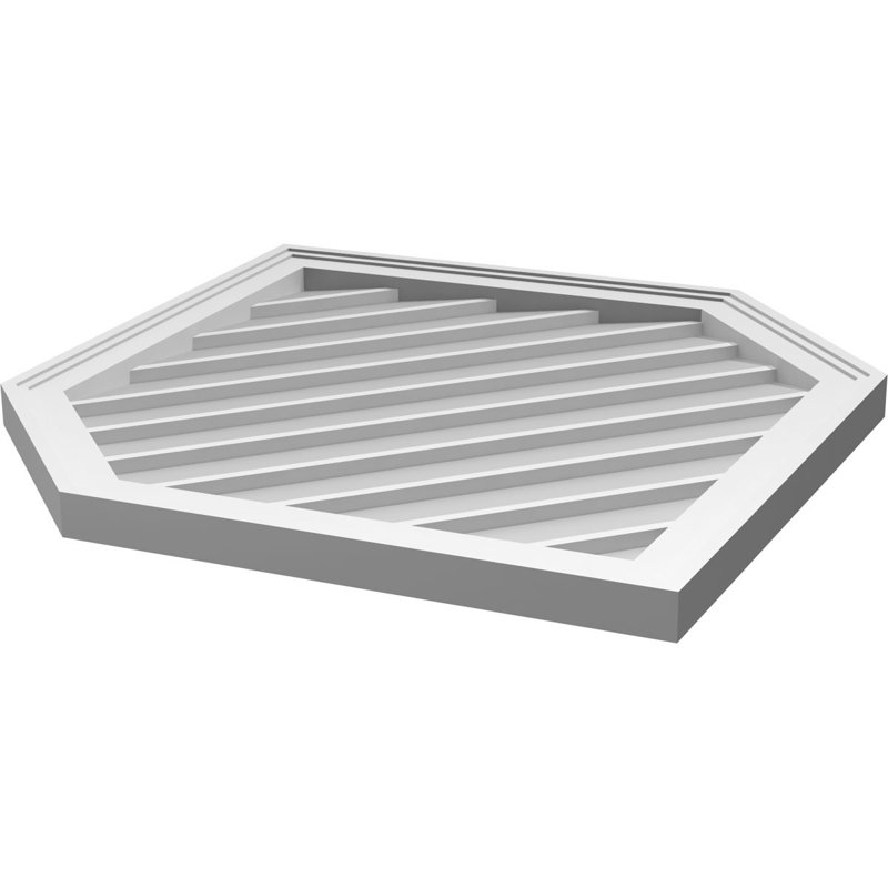 Ventilé vertical à pignon vertical 11/12 po, H 1,5 po x l 28 po x L 36 po
