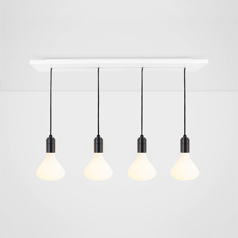 Luminaire suspendu linéaire à 4 lumières pour îlot de cuisine