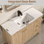 Meuble-lavabo cannelé 48 po avec lavabo et robinet