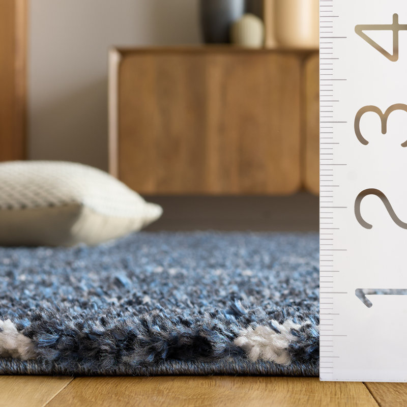 Arizona Shag Performance Abstract Indoor Rug, Runner 2'3" x 8'