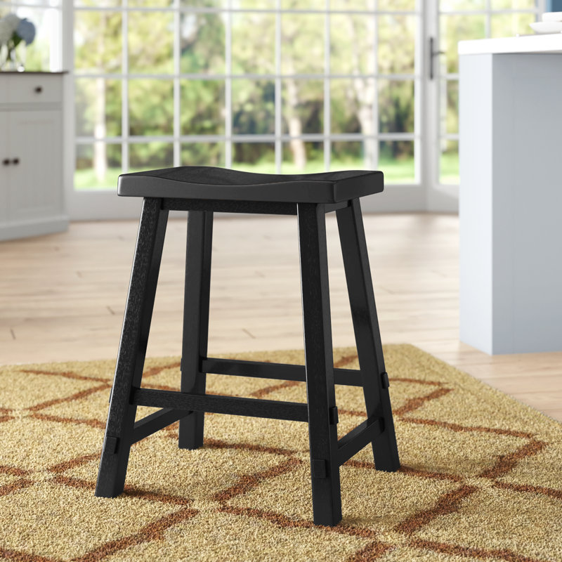 Knaack Barstool w/ Chair Glides, Black, Bar Stool (30" Seat Height)