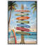 Illustration de signe de surf inspirant, citation de plage, décorations murales côtières, impression sur toile encadrée-126136872-126136869