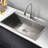 33" L x 22" W Drop-In Kitchen Sink with Accessories-70307001