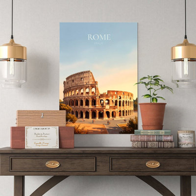 Canvas Wall Art Rome Italy Colosseum Travel Poster Poster Vintage Poster Print Home Decor