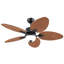 50" Tropical 5 Blade Dimmable Ceiling Fan With Led Lights And Remote Control-1897808962