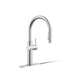 Kohler Crue Single Handle Pull Down Kitchen Faucet with Three-Function Pull Down Sprayer