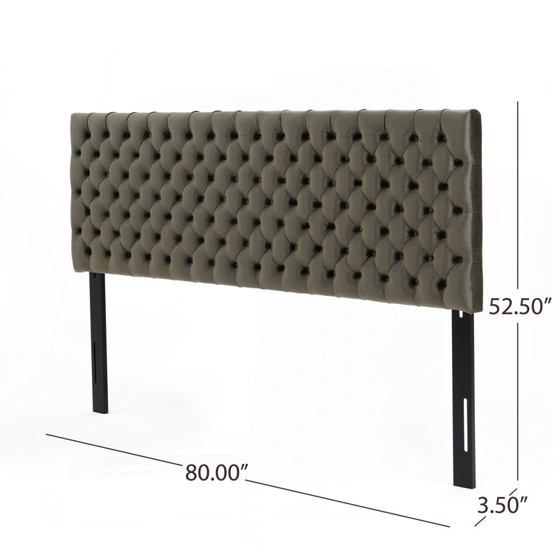 KING/CAL KING HEADBOARD, Velvet Gray