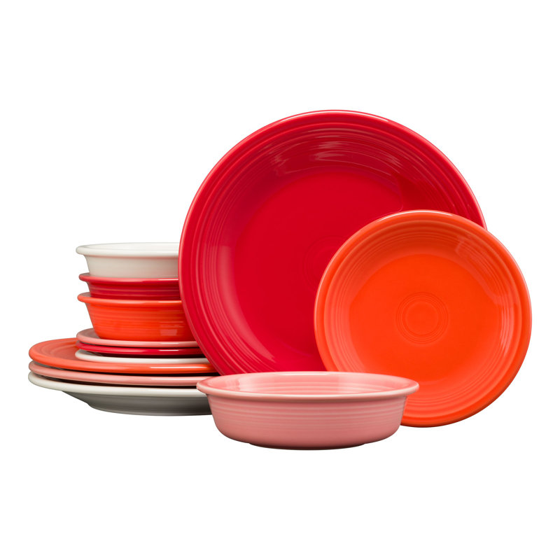 Service de table Fiesta Sunset Horizon Classic 12 pièces, service pour 4