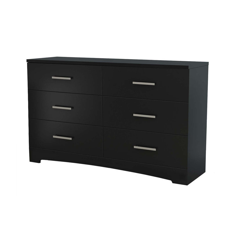 Commode 6 tiroirs Gramercy, Noir pur / NotSturdy