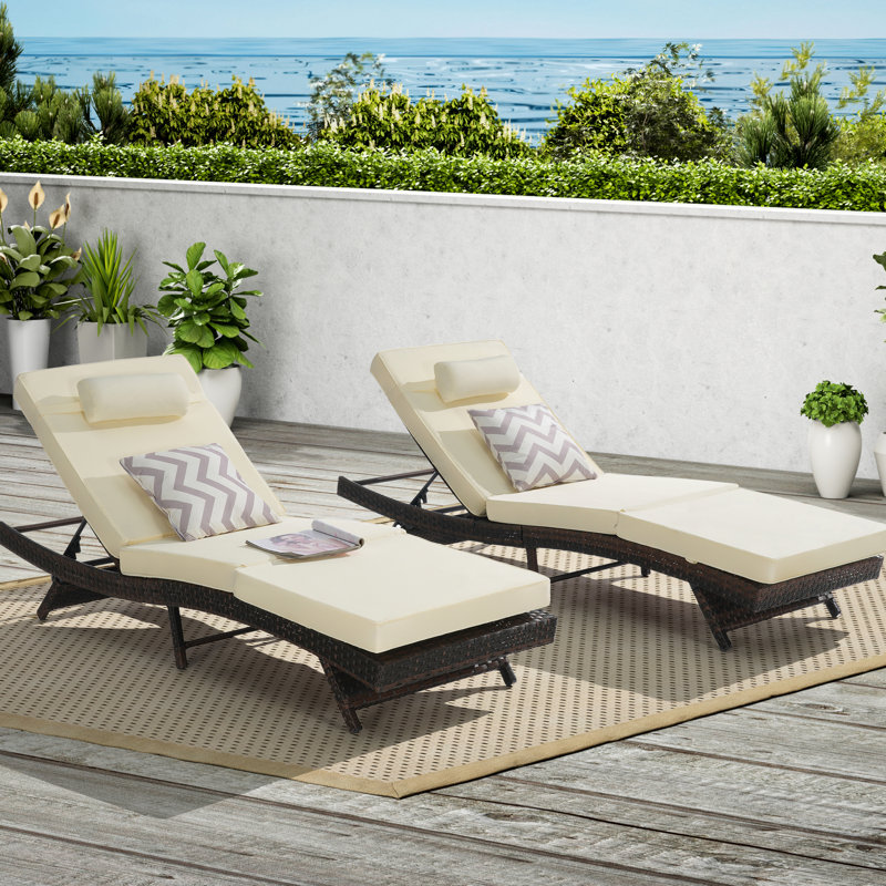 Fauteuil inclinable d'extérieur - Angles réglables, structure en acier galvanisé, coussins en mousse. Parfait pour la plage, la piscine ou le jardin. Conception ergonomique et structure haute. Convient au jardin, à la pelouse ou à la piscine.