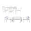 Ensemble de conversation d'extérieur en aluminium pour 10 personnes avec coussins Pangea Home Karen-118100936