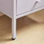 40cm W Metal Bedside Table-1361017790