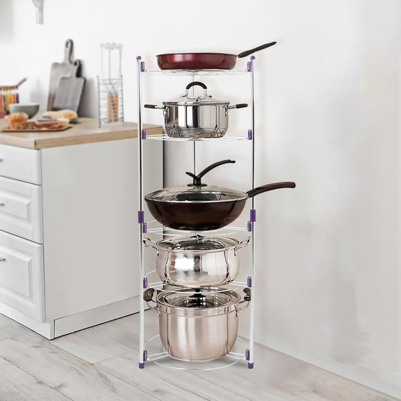 Stainless Steel Rectangle Free Standing Pot Rack