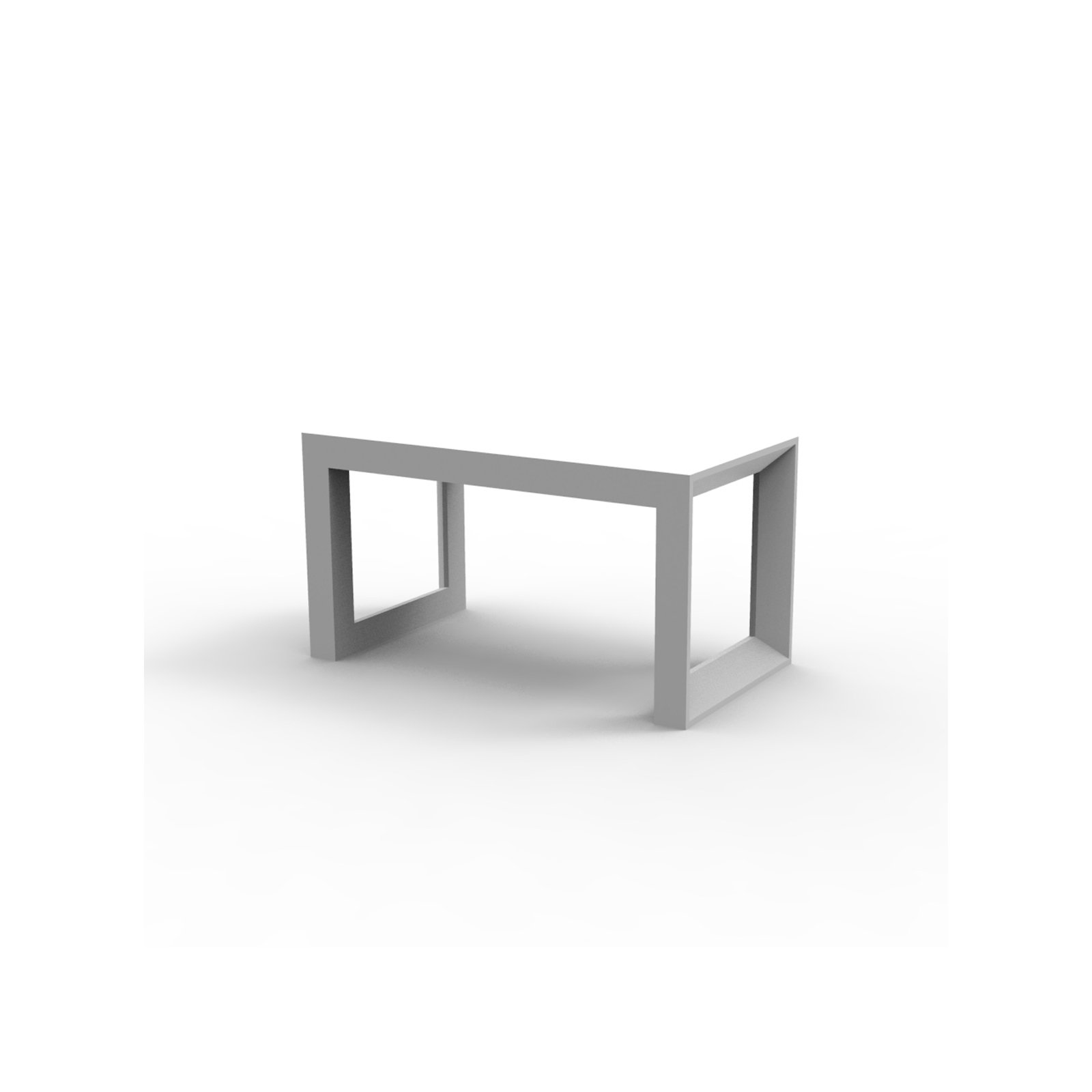 Frame Matt Polyethylene Picnic Bench, White