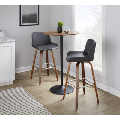 Rondell Fixed-Height Bar Stools with Square Footrests