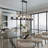 Breely 7-Light 53.1'' W Large Black Linear Modern Farmhouse Kitchen Island Pendant UL Certified