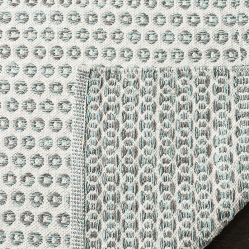 Church Street Hand Woven Cotton Geometric Rug, Rectangle 3' x 5'