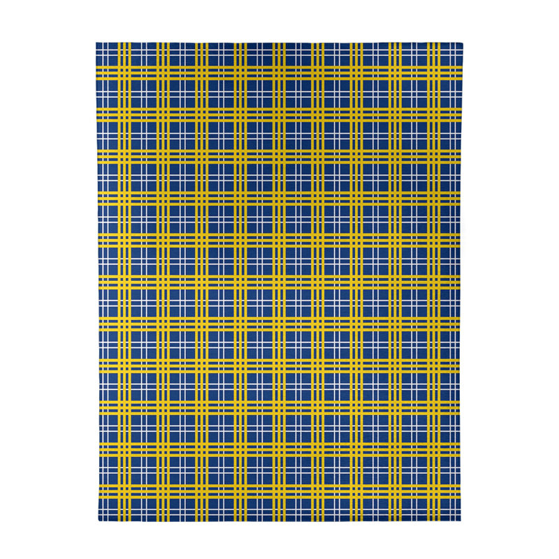 Tapis à carreaux bleu, Rectangle 8 pi x 10 pi