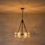 Verre moderne 4 lumières à ondulation d'eau classique Chanderlia