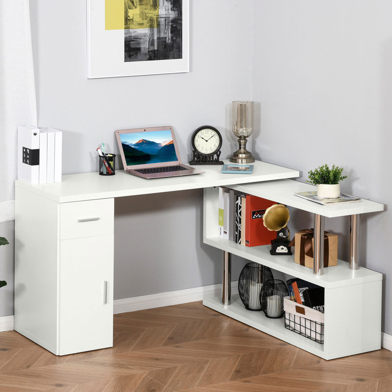 Homcom Rotating Computer Desk