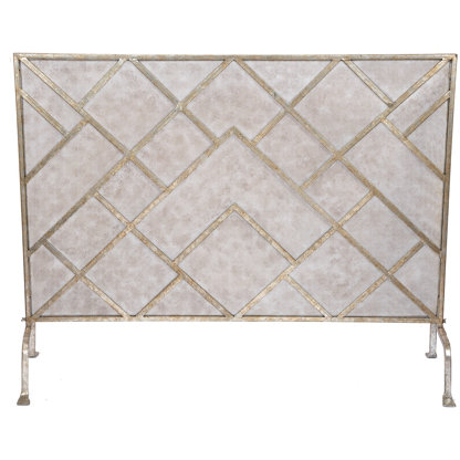 1 Panel Steel Fireplace Screen