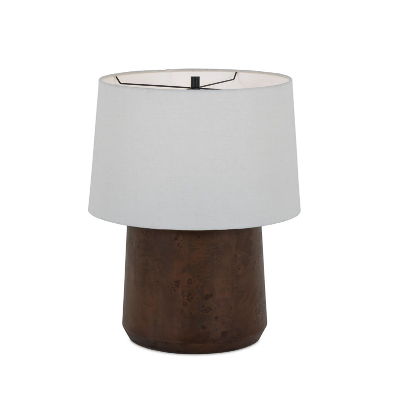 Daxton Table Lamp, Light Mappa Burl